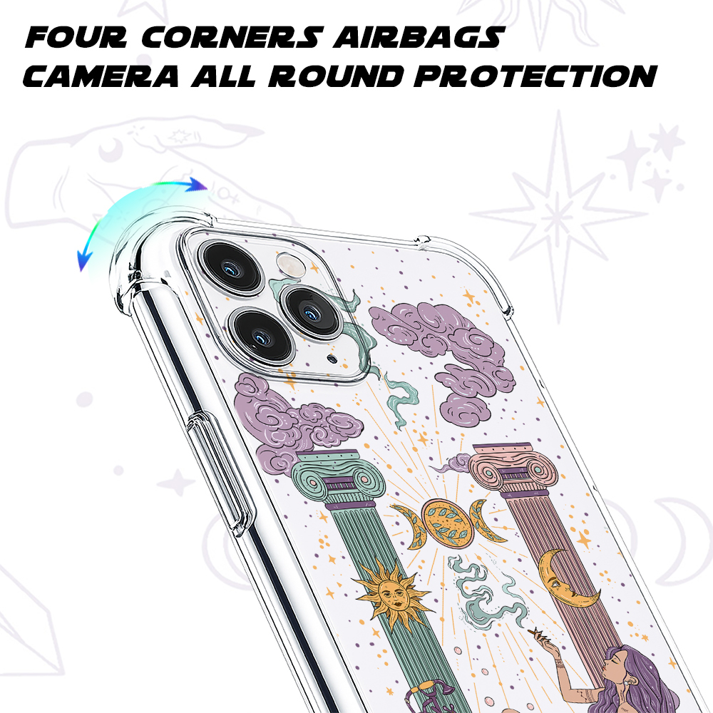 Purplehecate The High Priestess Clear Phone Case