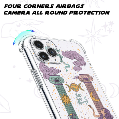 Purplehecate The High Priestess Clear Phone Case