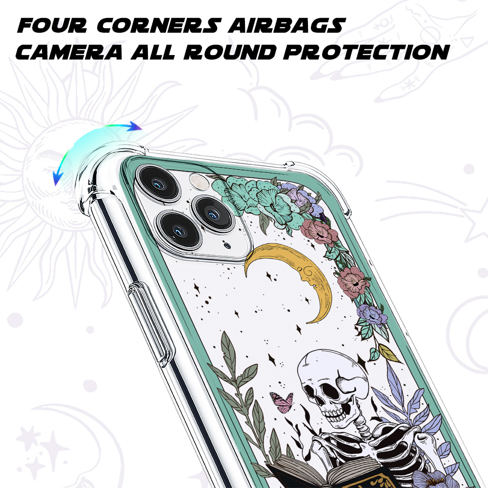 Purplehecate The Reader's Tarot Clear Phone Case