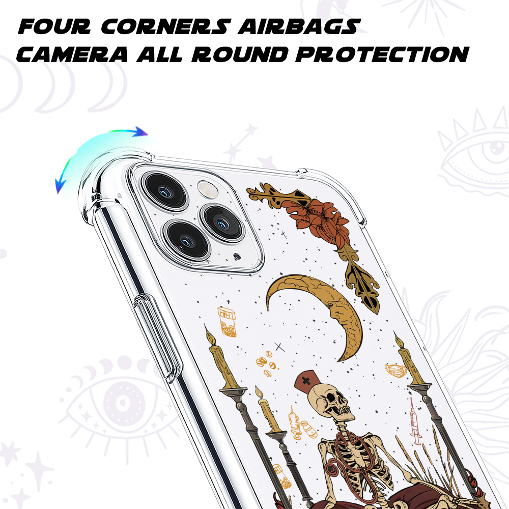 Purplehecate The Nurse Clear Phone Case