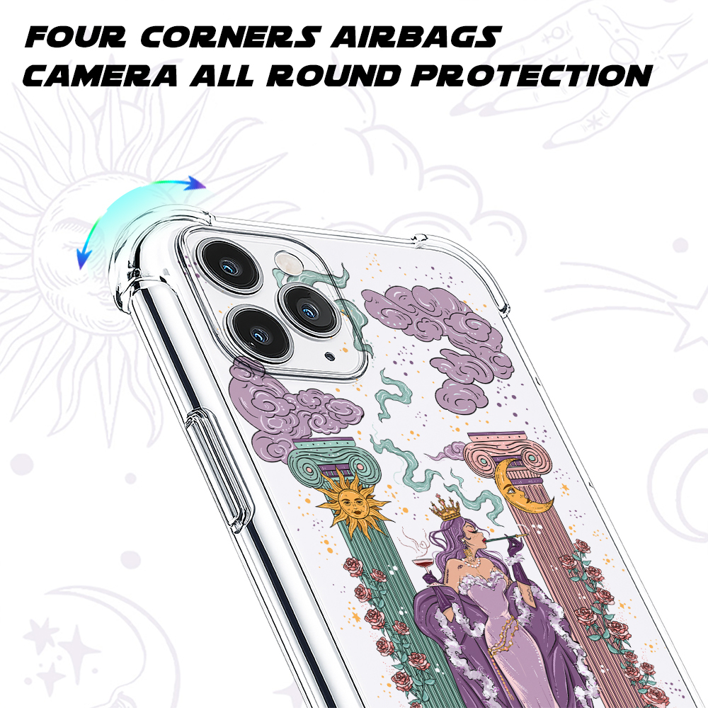 Purplehecate The High Priestess Clear Phone Case