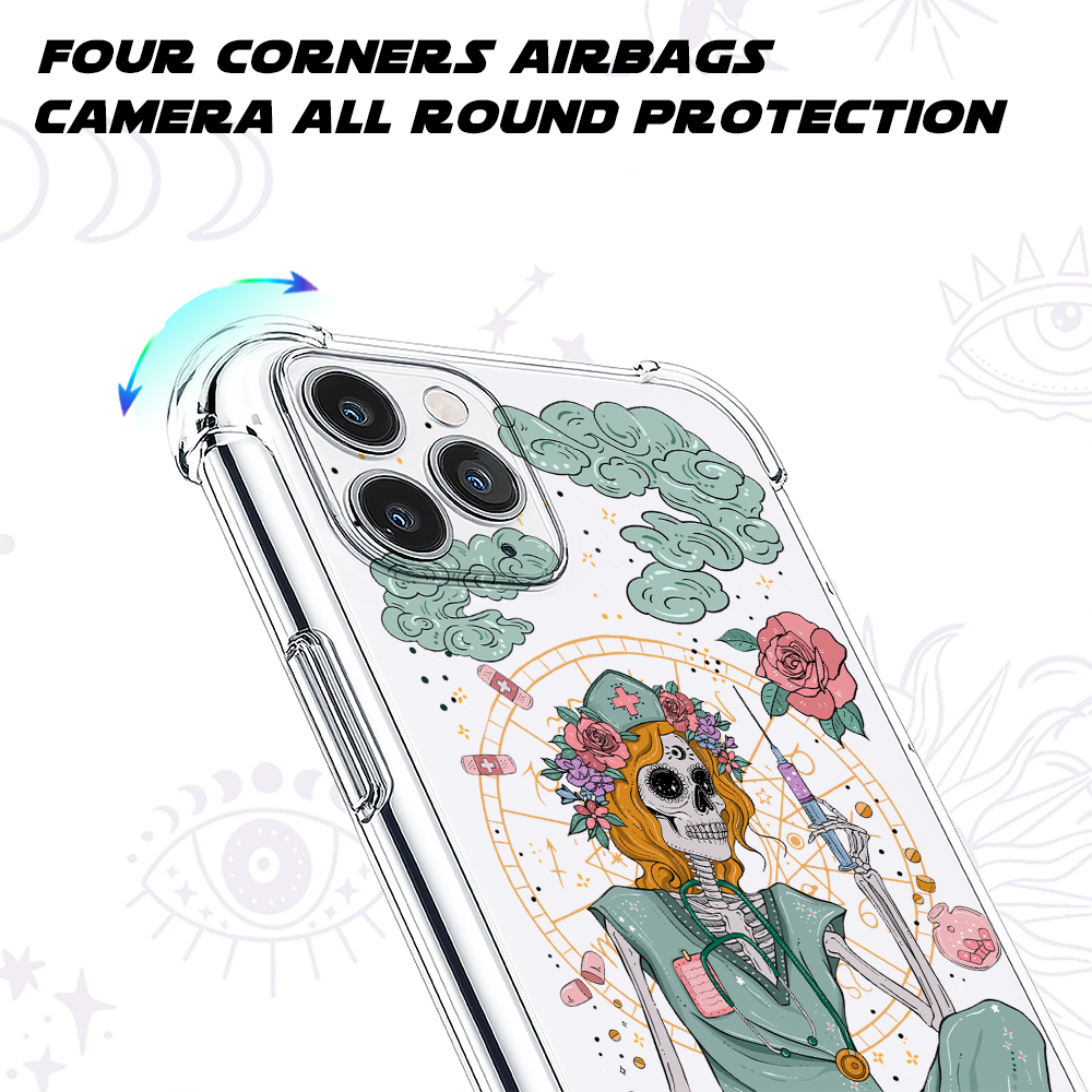 Purplehecate The Nurse Clear Phone Case