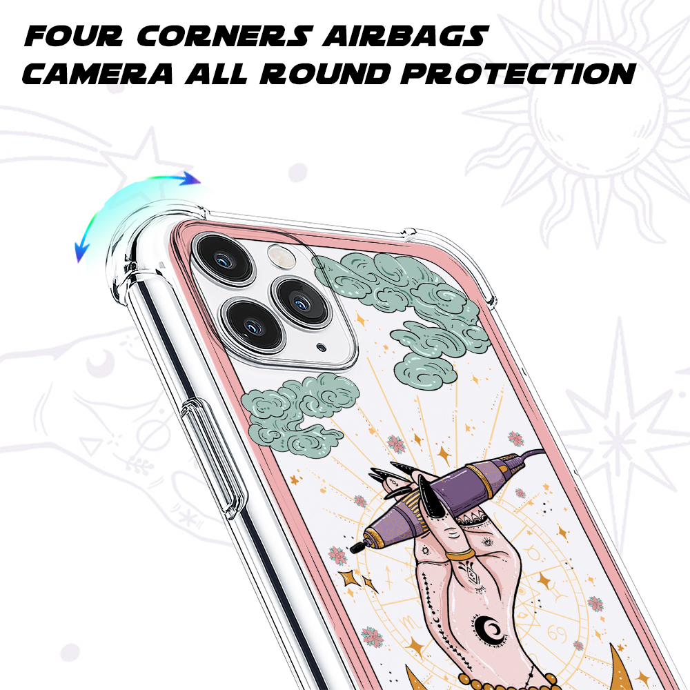 Purplehecate The Nail Tech Tarot Card Clear Phone Case