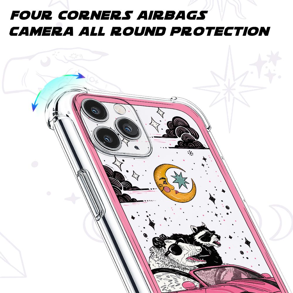 Purplehecate The Team Trash Tarot Card Clear Phone Case