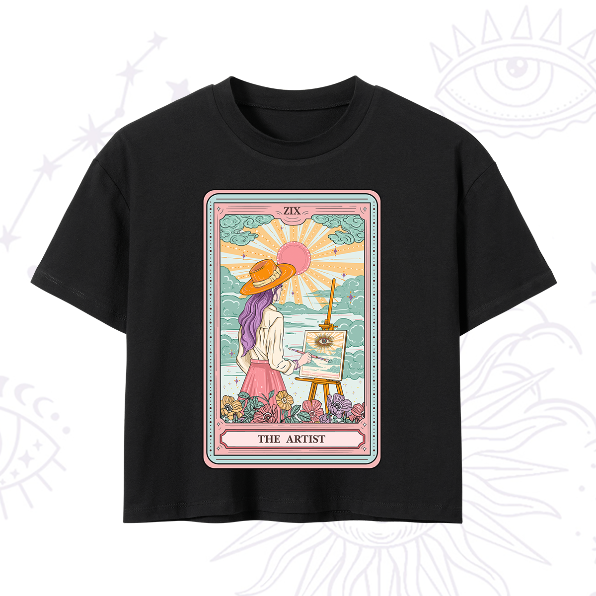 Purplehecate The Artist Tarot Crop T-Shirt