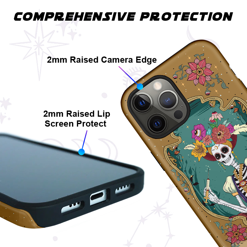 Purplehecate The Nurse Funny Tarot Card Ancient Mirror Phone Case