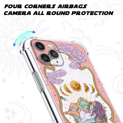 Purplehecate The Chill Dog Mom Clear Phone Case