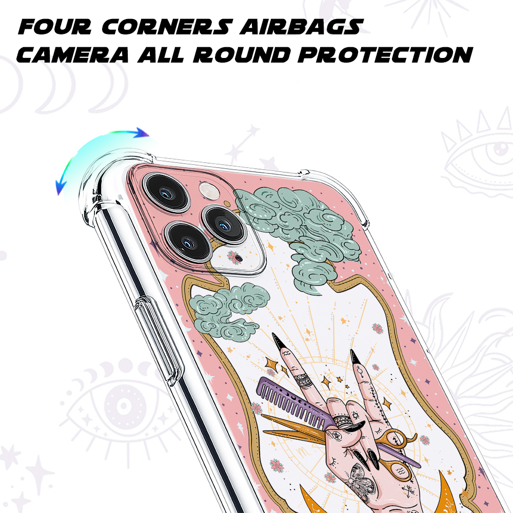 Purplehecate The Hair Stylist Tarot Clear Phone Case