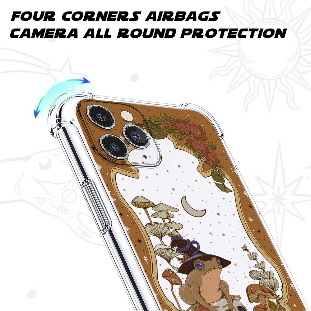 Purplehecate The Frog Tarot Clear Phone Case