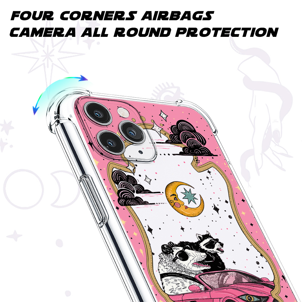 Purplehecate The Team Trash Tarot Card Clear Phone Case