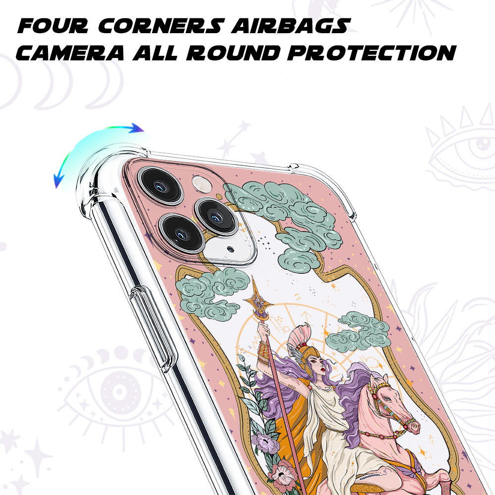 Purplehecate The Audacity Goddess Clear Phone Case