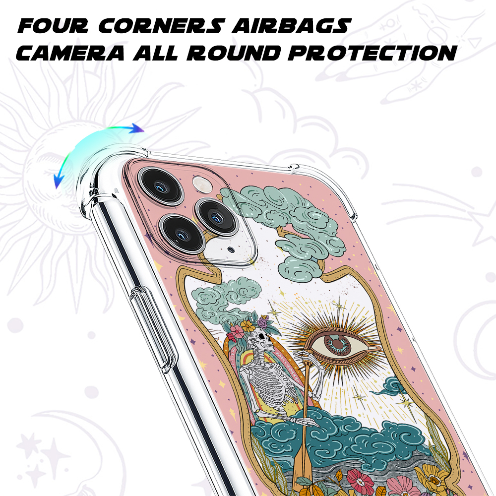 Purplehecate The Audacity Tarot Clear Phone Case