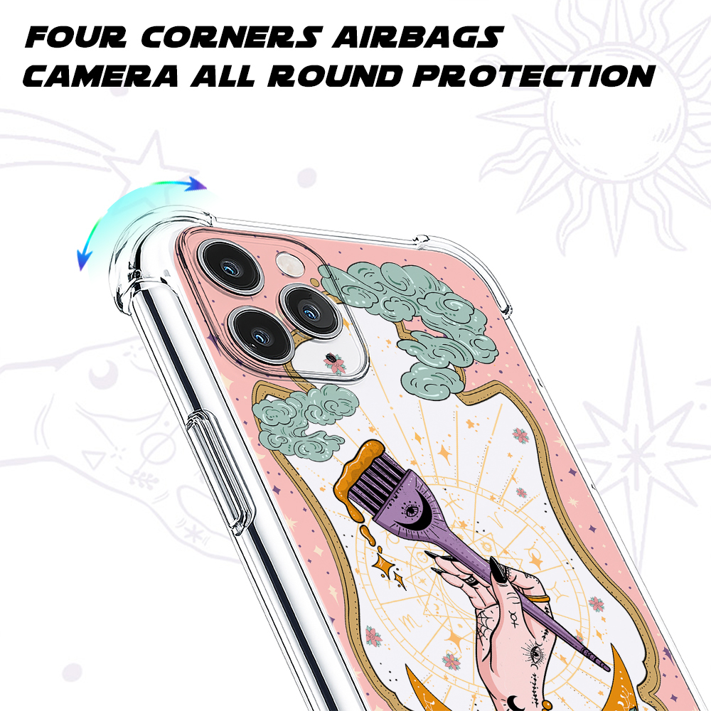 Purplehecate The Hair Colorist Tarot Clear Phone Case