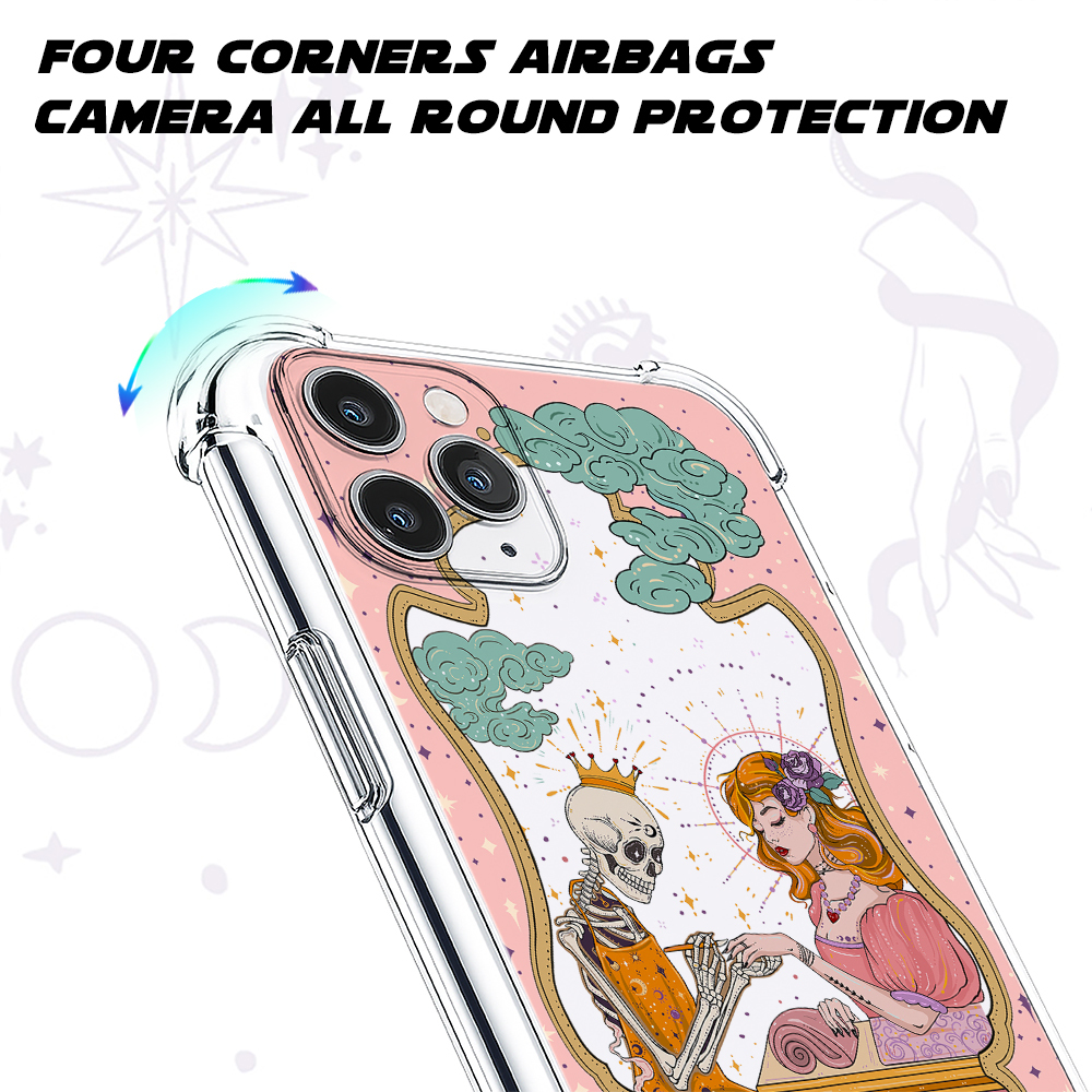 Purplehecate The Nail Tech Life Tarot Ancient Clear Phone Case