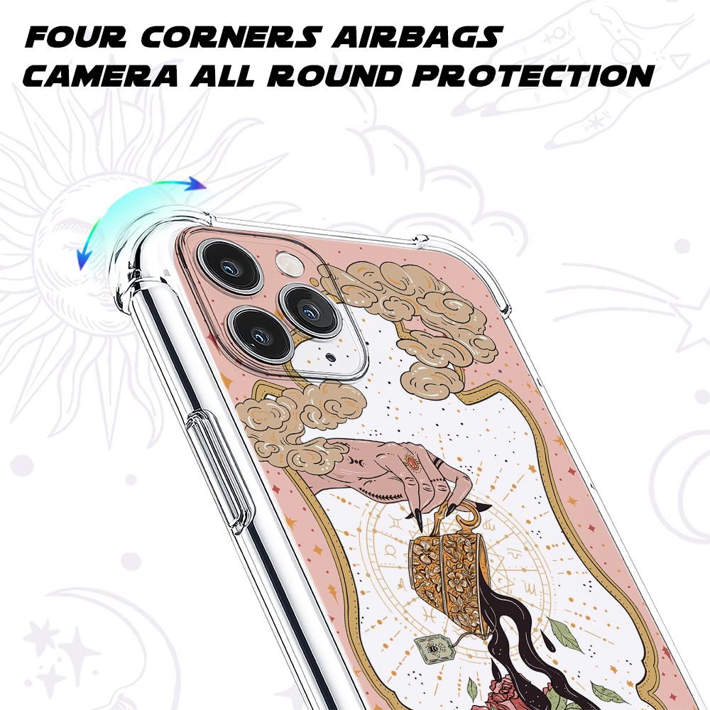 Purplehecate The Tea Food Tarot Clear Phone Case