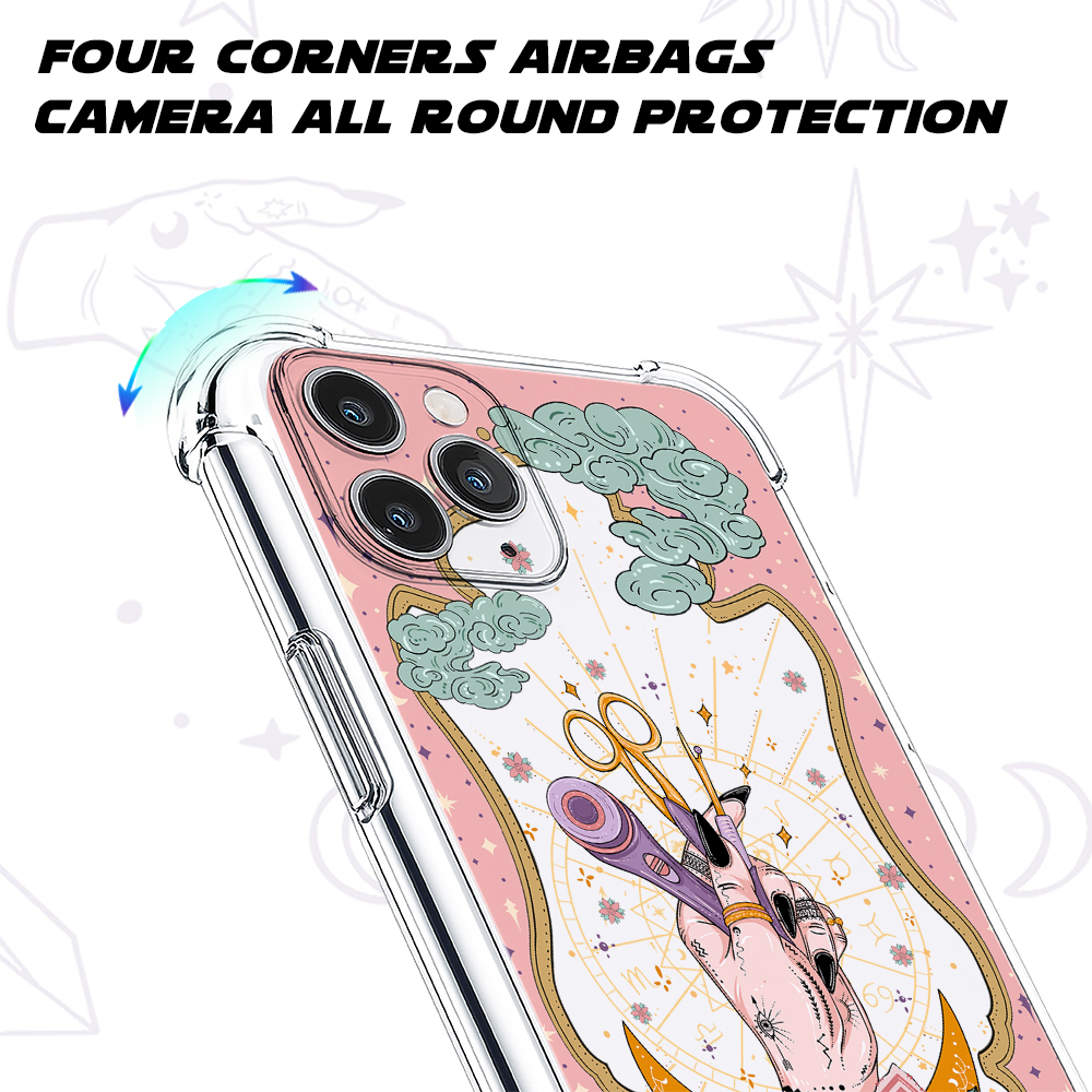 Purplehecate The Quilter Tarot Clear Phone Case