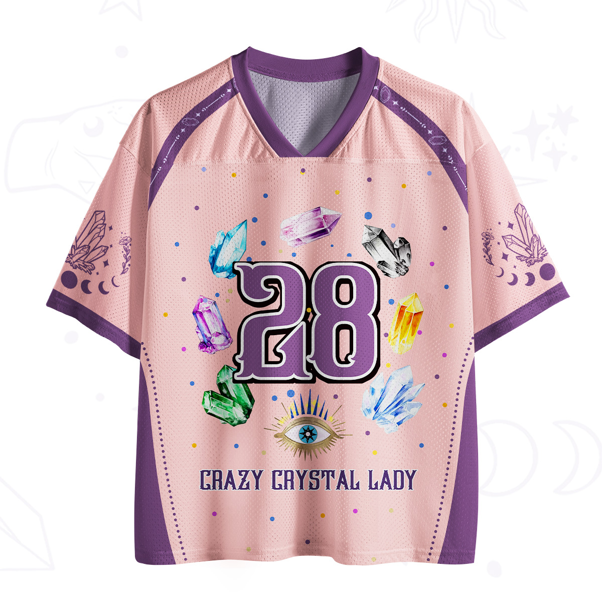 [Purplehecate Crazy Crystal Lady Mesh Jersey