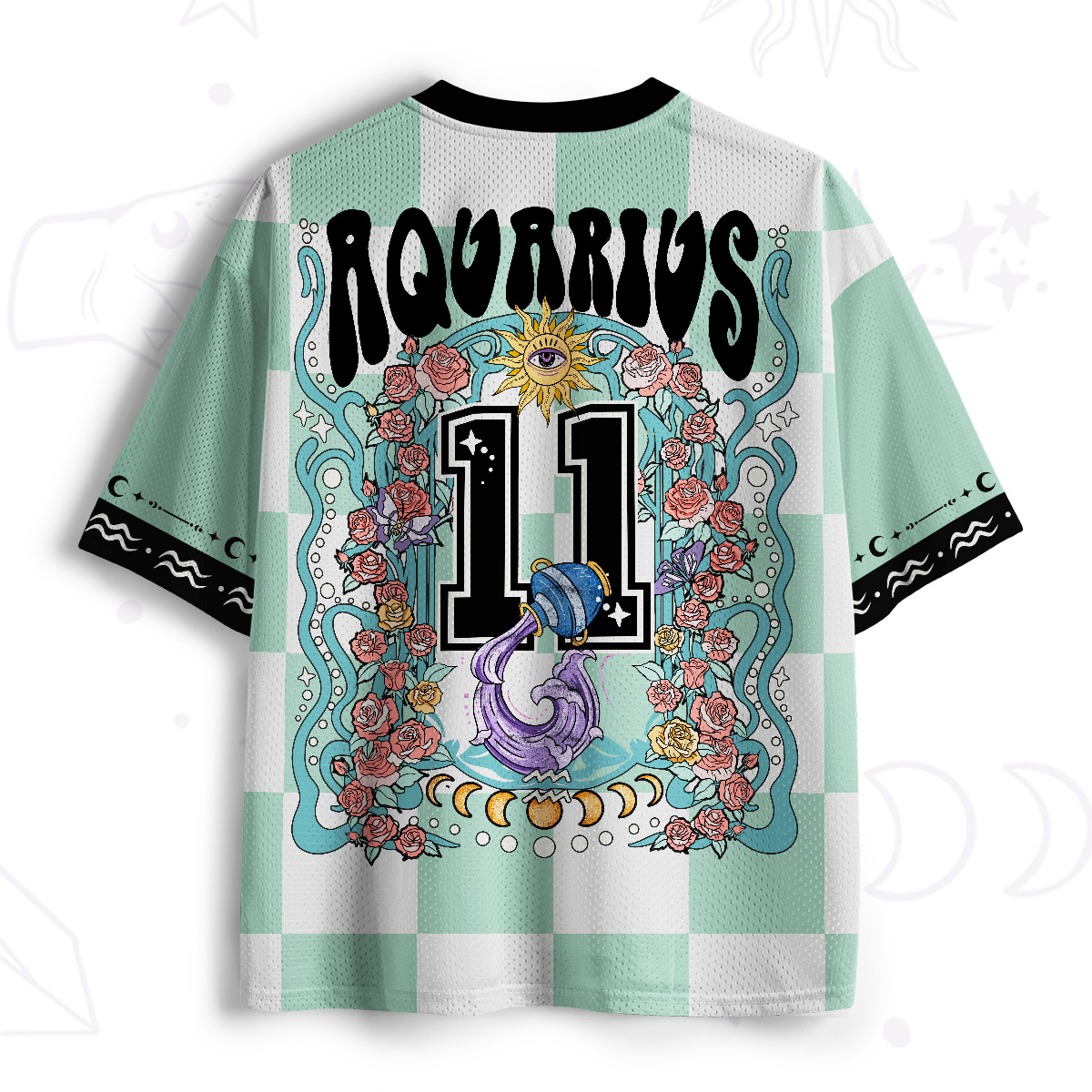 Purplehecate  Aquarius Spirit Zodiac Mesh Jersey