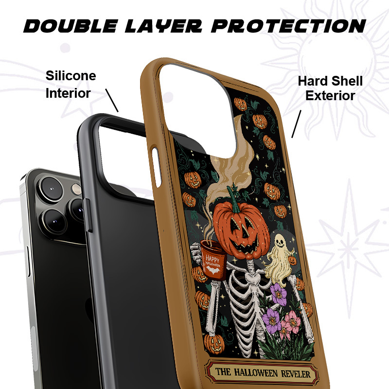 Purplehecate The Halloween Reveler Lover Tarot Card Phone Case
