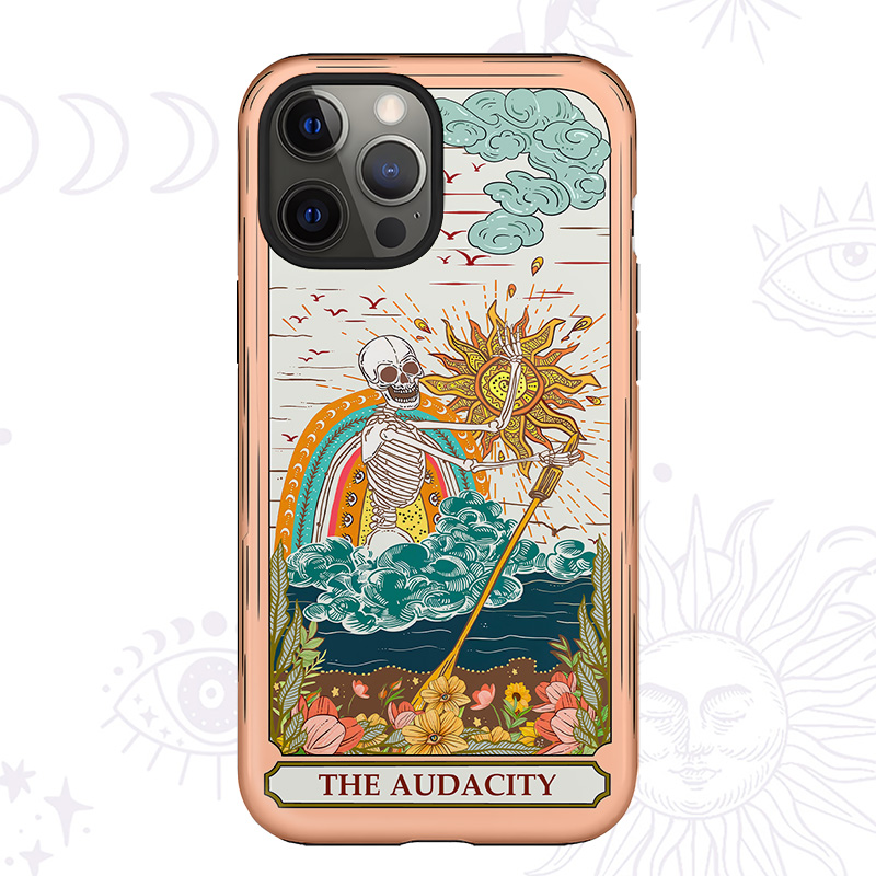 Purplehecate The Audacity Skeleton Tarot Phone Case