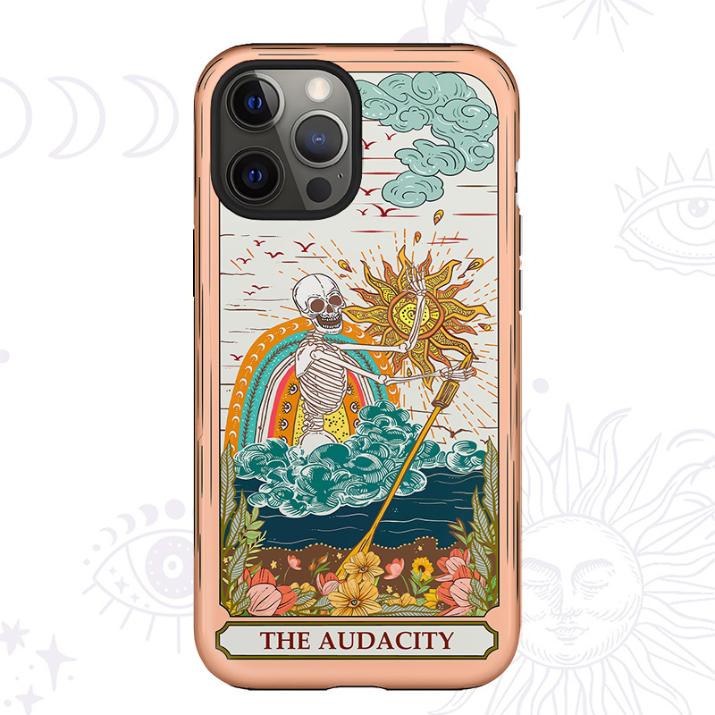 Purplehecate The Audacity Skeleton Tarot Phone Case