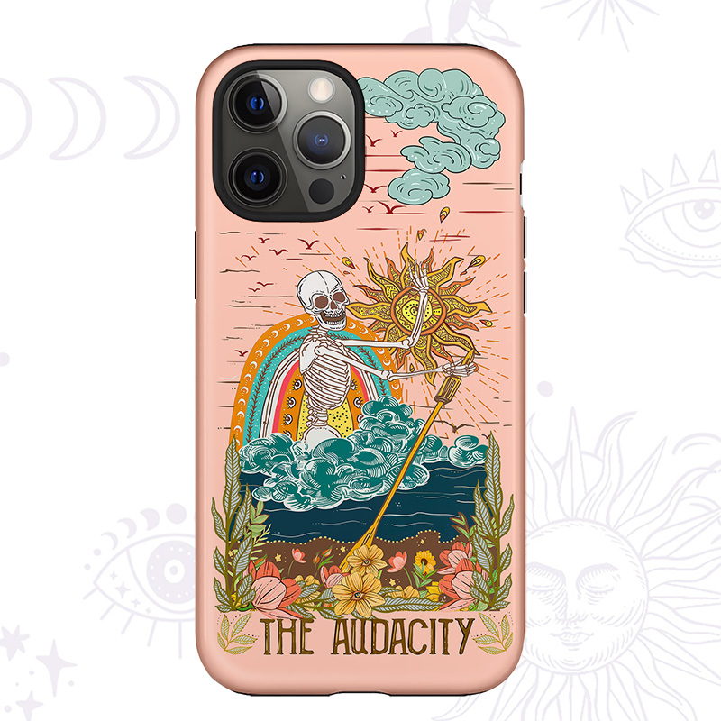 Purplehecate The Audacity Skeleton Phone Case