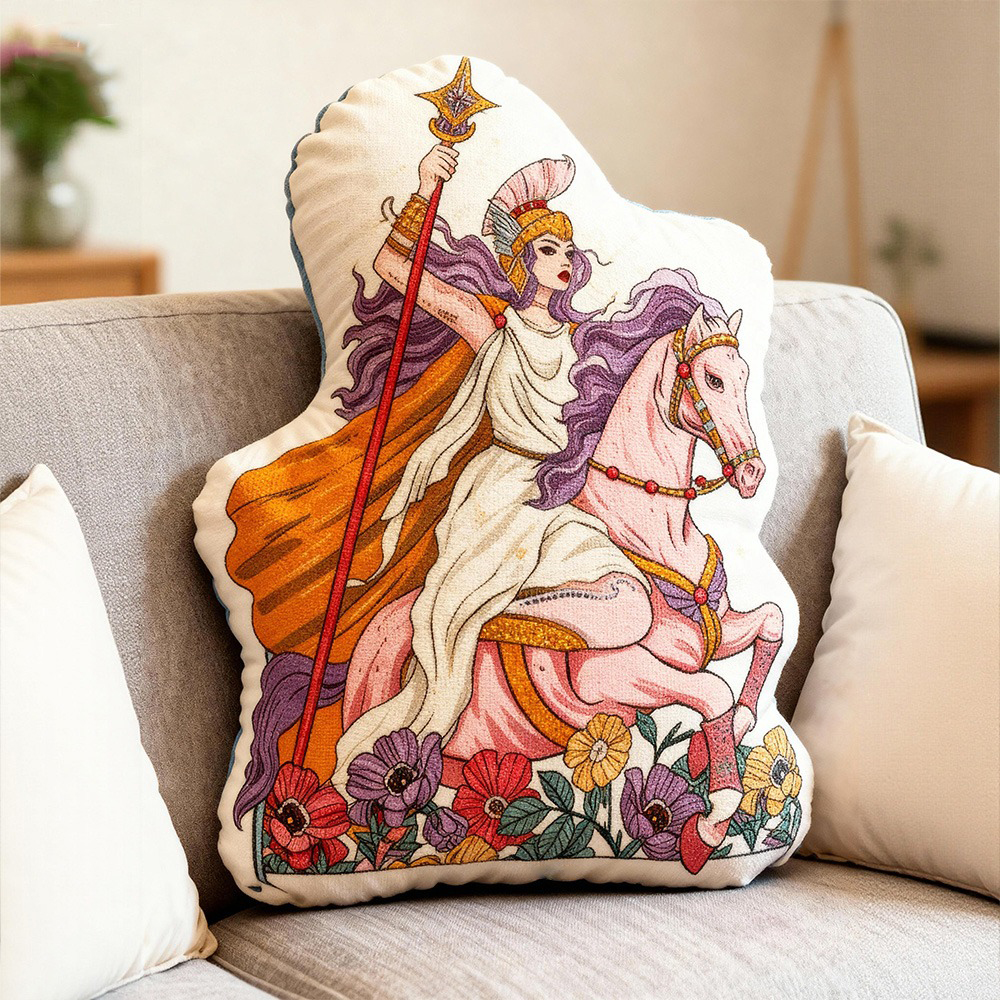 Purplehecate The Audacity Tarot Card Pillow