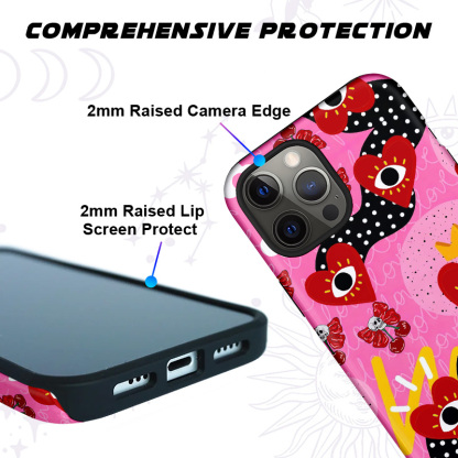 Purplehecate Evil Eye Heart Phone Case