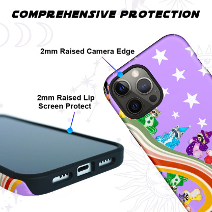 Purplehecate Rainbow Raccoon Star Phone Case