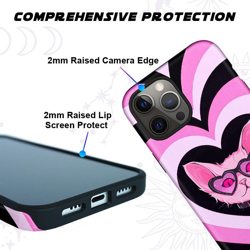 Purplehecate Slightly Wicked Cat Valentine Phone Case