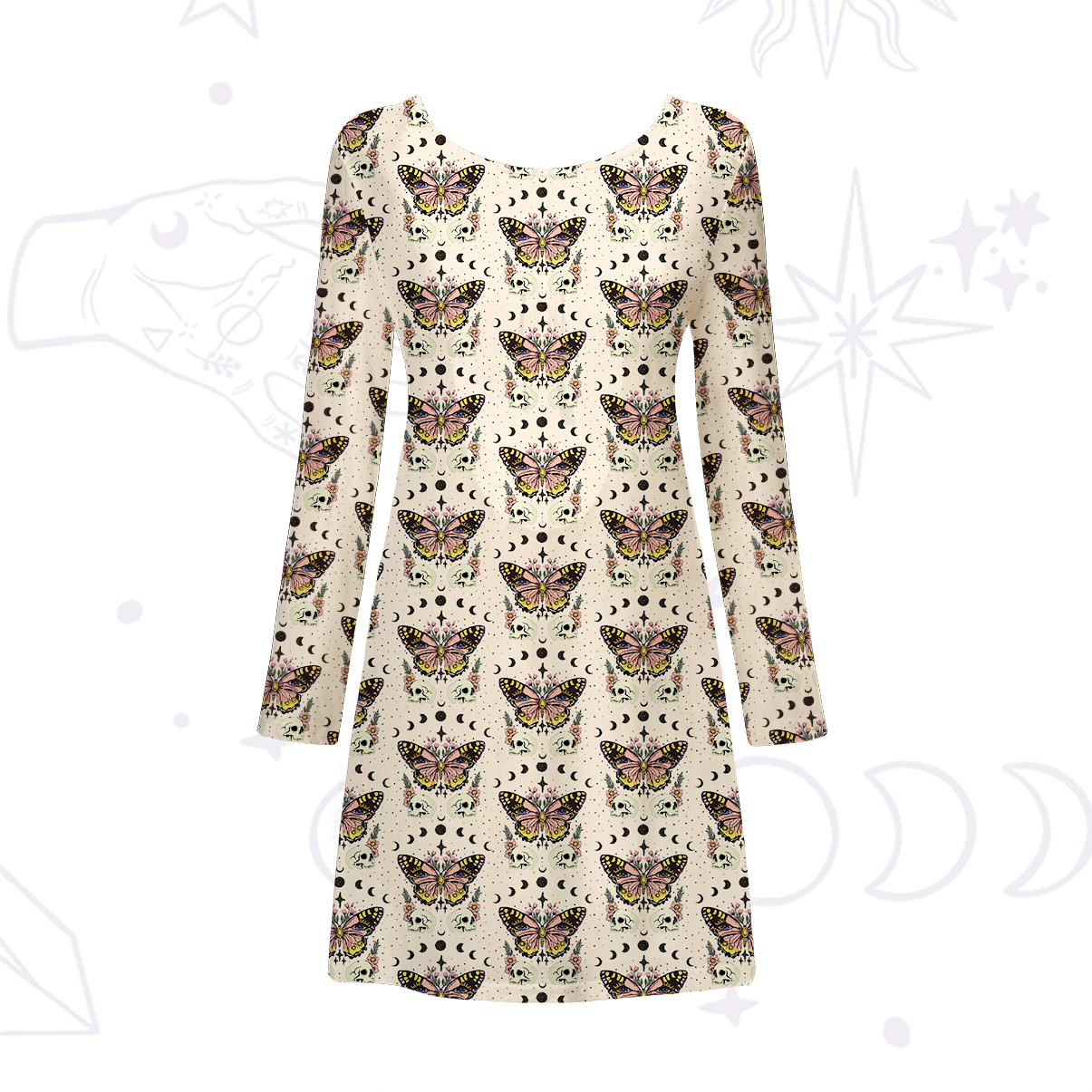 Purplehecate The Endings Won't End You Beachwear Cover-Up Dress