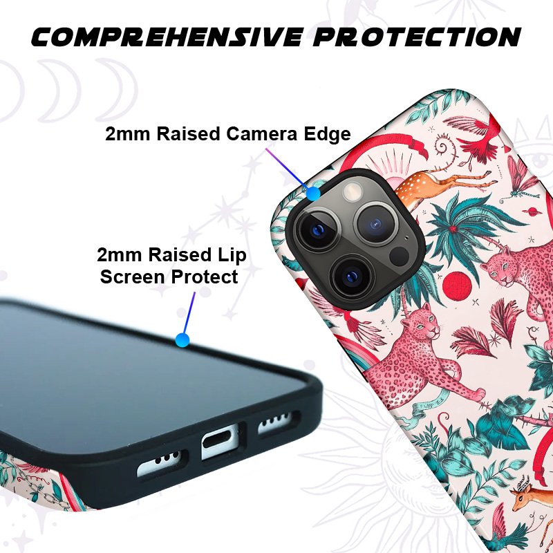 Purplehecate Enchanted Forest Pink Leopard Phone Case