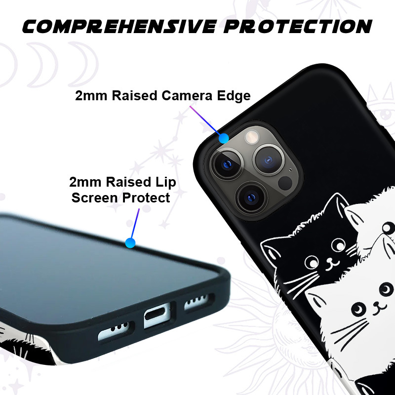 Purplehecate Curious Cats Phone Case