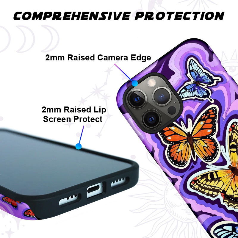 Purplehecate Psychedelic Butterfly Phone Case
