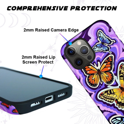 Purplehecate Psychedelic Butterfly Phone Case