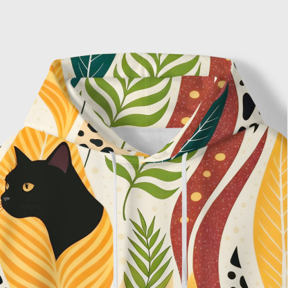 Purplehecate Mystic Forest Cat All-Over Print Hoodie