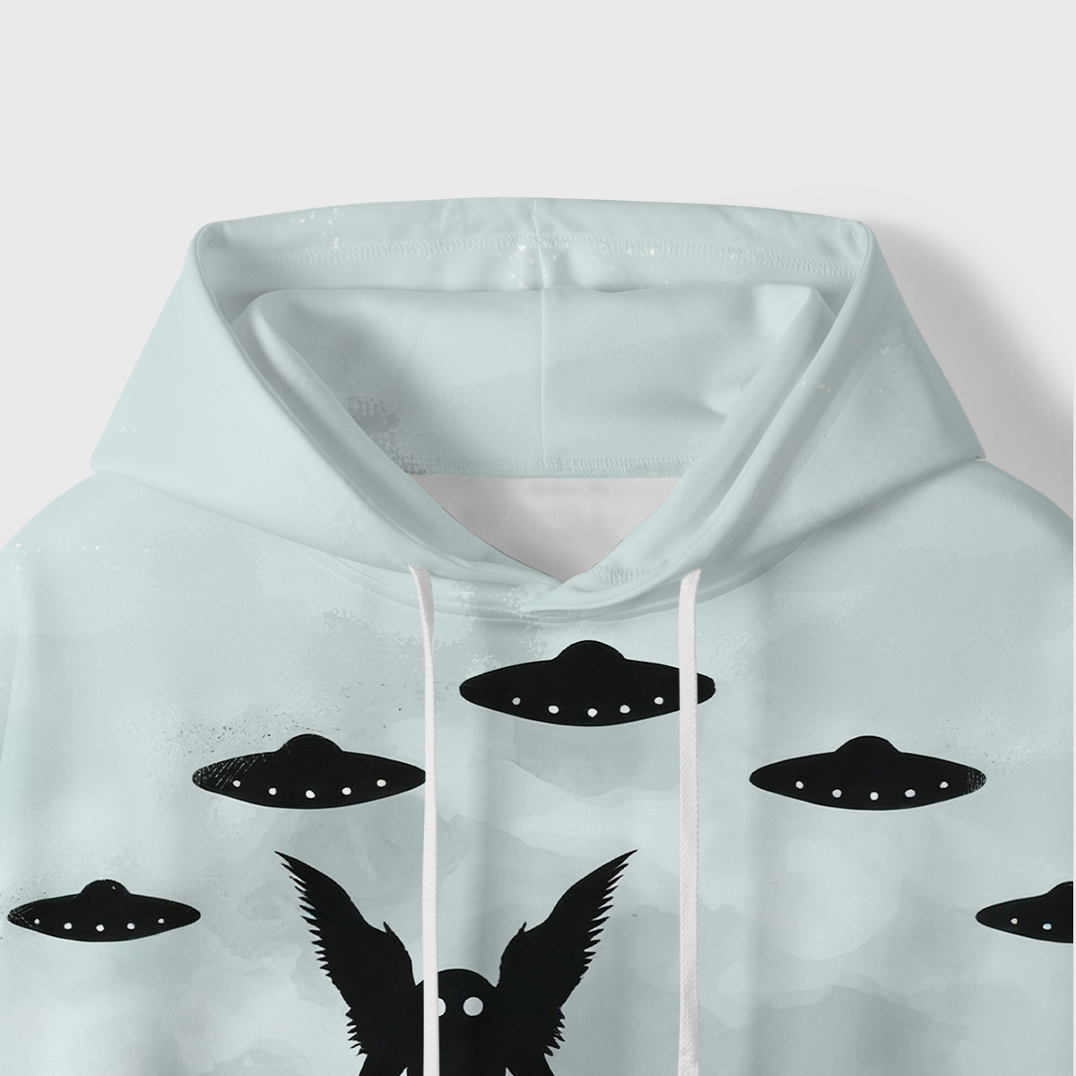 Purplehecate Alien Lake Monster Encounter All-Over Print Hoodie