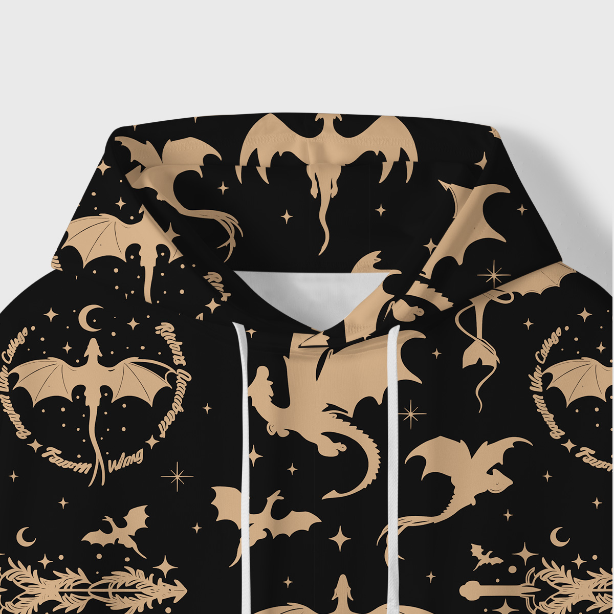 Purplehecate Fantasy Dragon Allover All-Over Print Hoodie