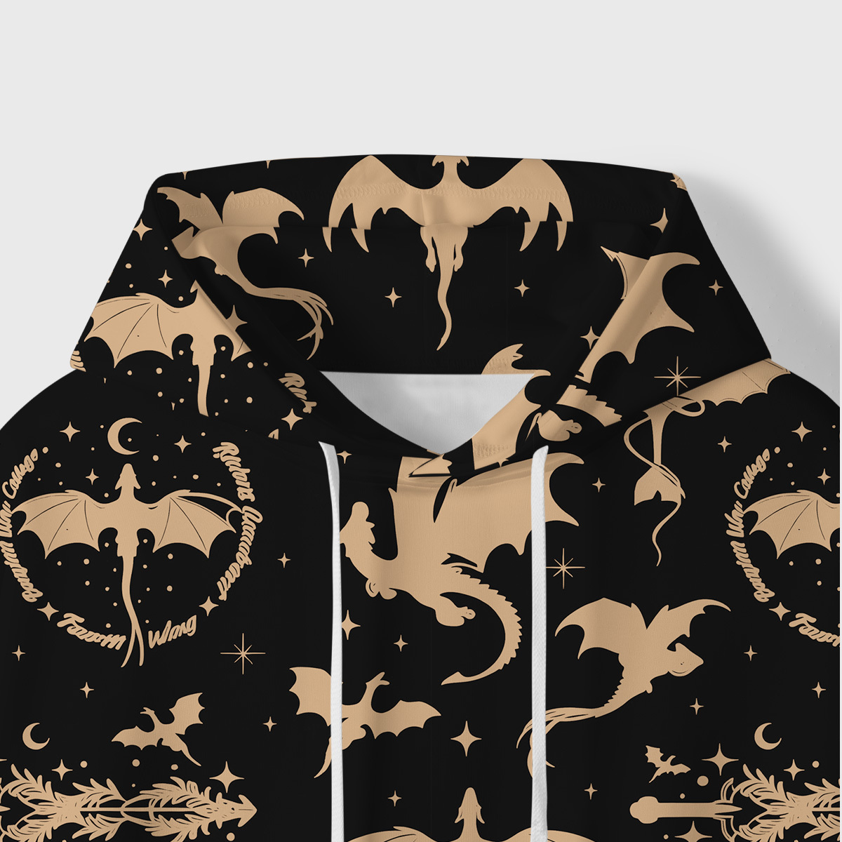 Purplehecate Fantasy Dragon Allover All-Over Print Hoodie