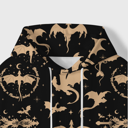 Purplehecate Fantasy Dragon Allover All-Over Print Hoodie