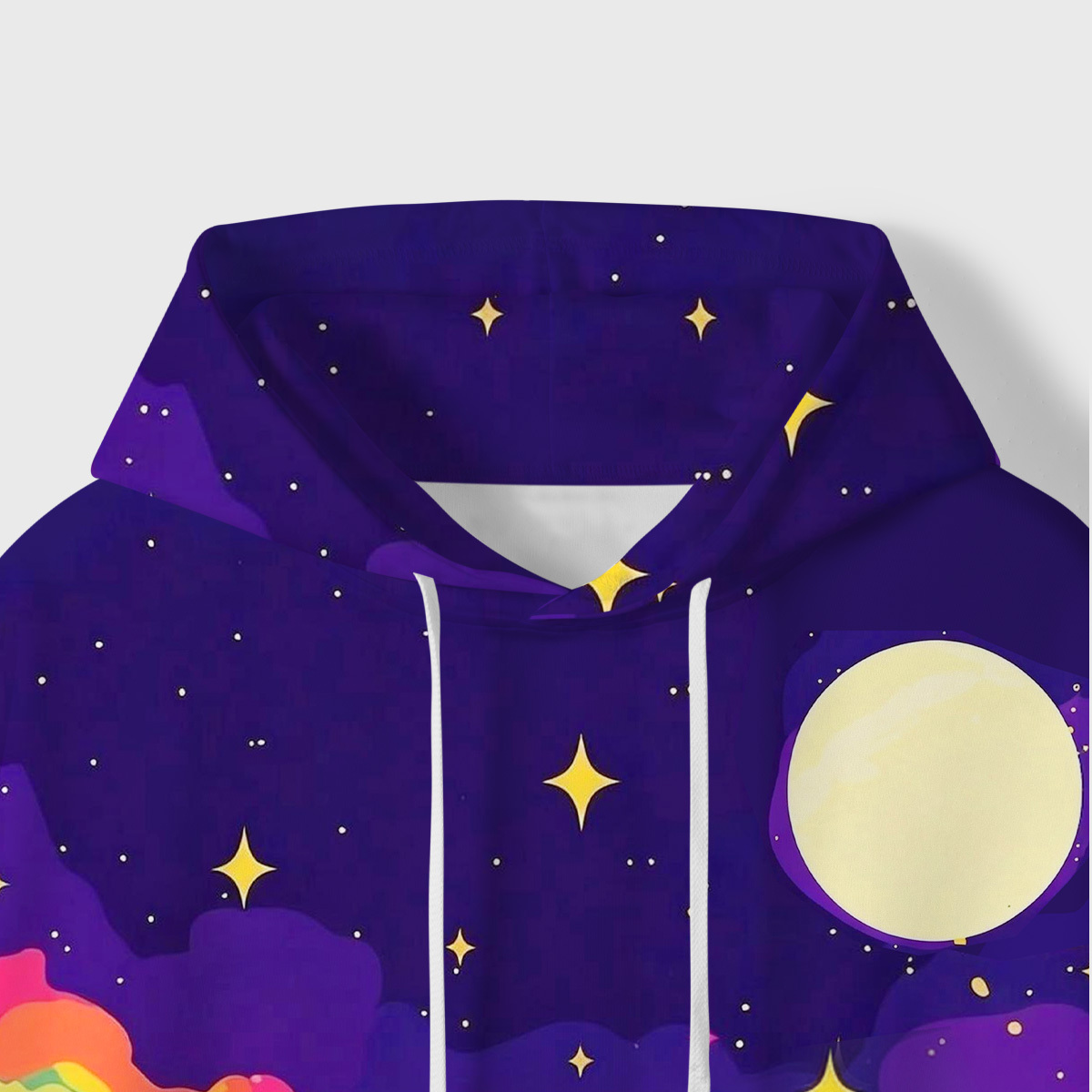 Purplehecate Midnight Cosmic Cat Fantas All-Over Print Hoodie