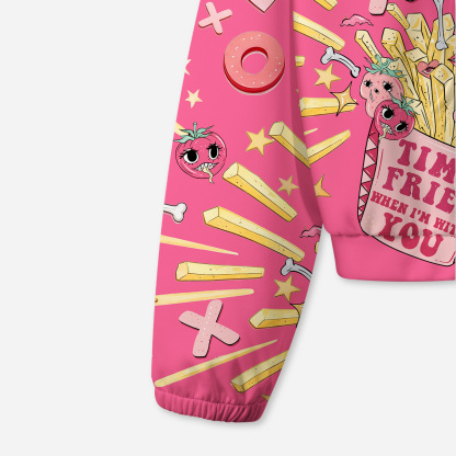 Purplehecate Time Fries When I'm With You All-Over Print Hoodie