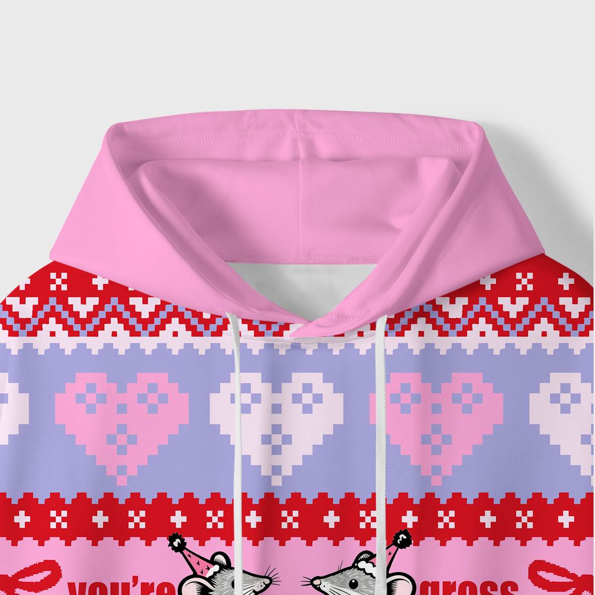 Purplehecate You're Gross All-Over Print Hoodie