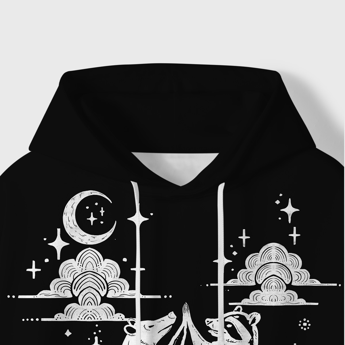 Purplehecate The Team Trash Raccoon Tarot All-Over Print Hoodie