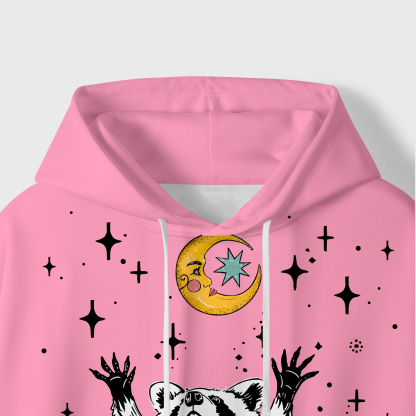Purplehecate In My Feral Era Raccoon All-Over Print Hoodie