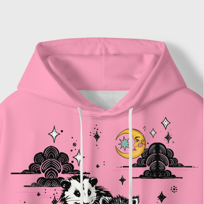Purplehecate The Team Trash Raccoon & Possum Tarot All-Over Print Hoodie