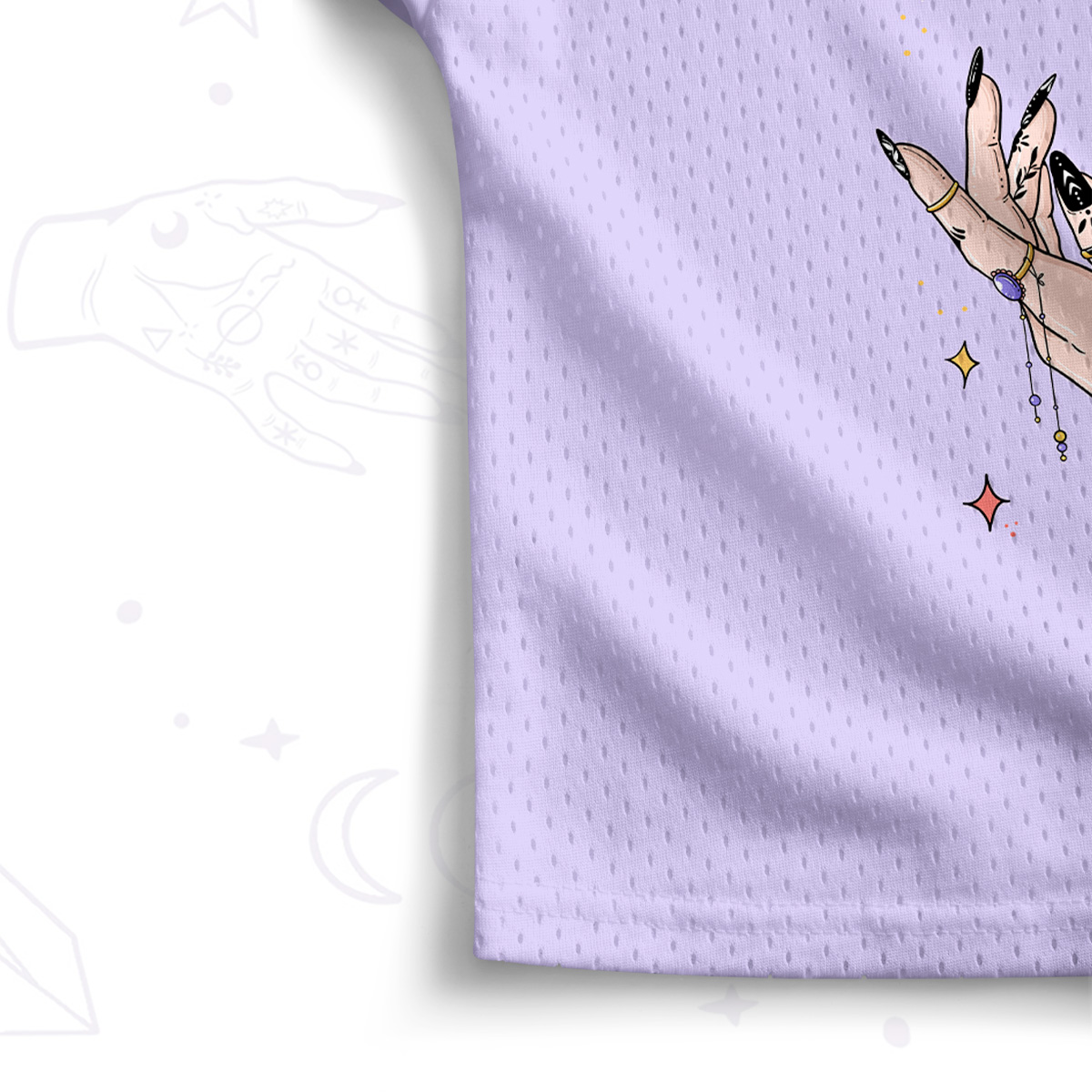 Purplehecate Hecate Moonlight Sorcery Crop Sports Jersey