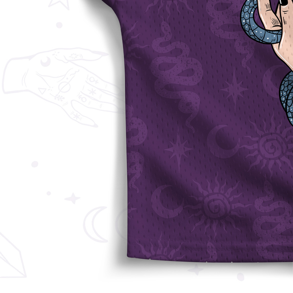 Purplehecate Stay Weird Crop Sports Jersey