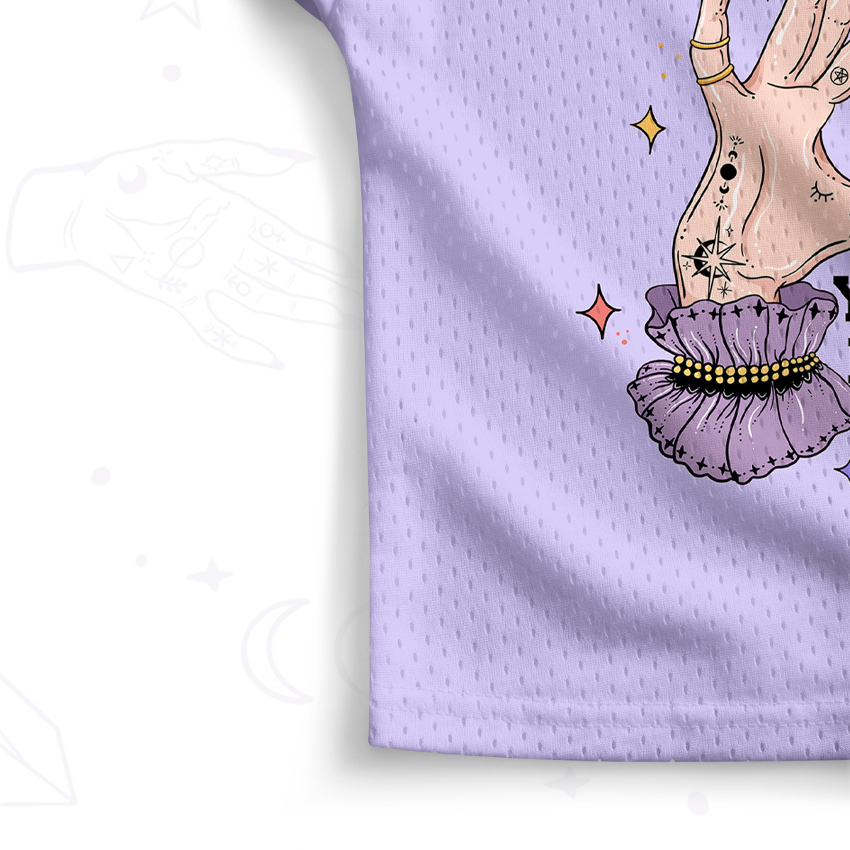 Purplehecate Celestial Demons 17 Crop Sports Jersey