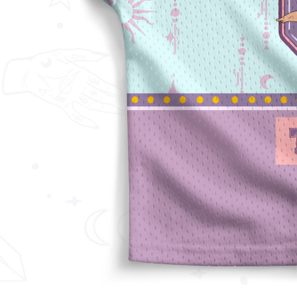 Purplehecate The Cat Mom Crop Sports Jersey